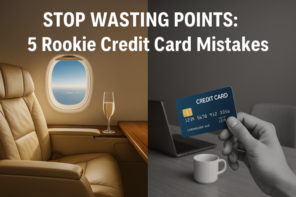 An image of someone missing out on luxury travel because they misused their credit card points